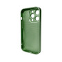 Чохол AG Glass Matt Frame Color Logo для iPhone 15 Pro, Green