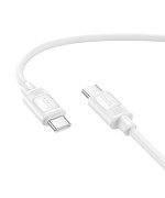 Data - кабель HOCO X122 60W Type-C to Type-C, White