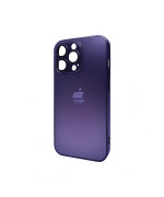 Чехол AG Glass Matt Frame Color для iPhone 13 Pro, Deep Purple