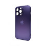 Чехол AG Glass Matt Frame Color для iPhone 13 Pro, Deep Purple
