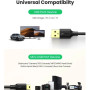 USB Data-Кабель UGREEN US132 USB 2.0 A Male to Mini 5 Pin Male Cable 1m, Black