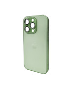Чохол AG Glass Matt Frame Color Logo для iPhone 15 Pro, Green