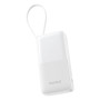 Зовнішній акумулятор Power Bank Baseus Bipow 2 USB / Type-C 20W with cable 20000mAh, White