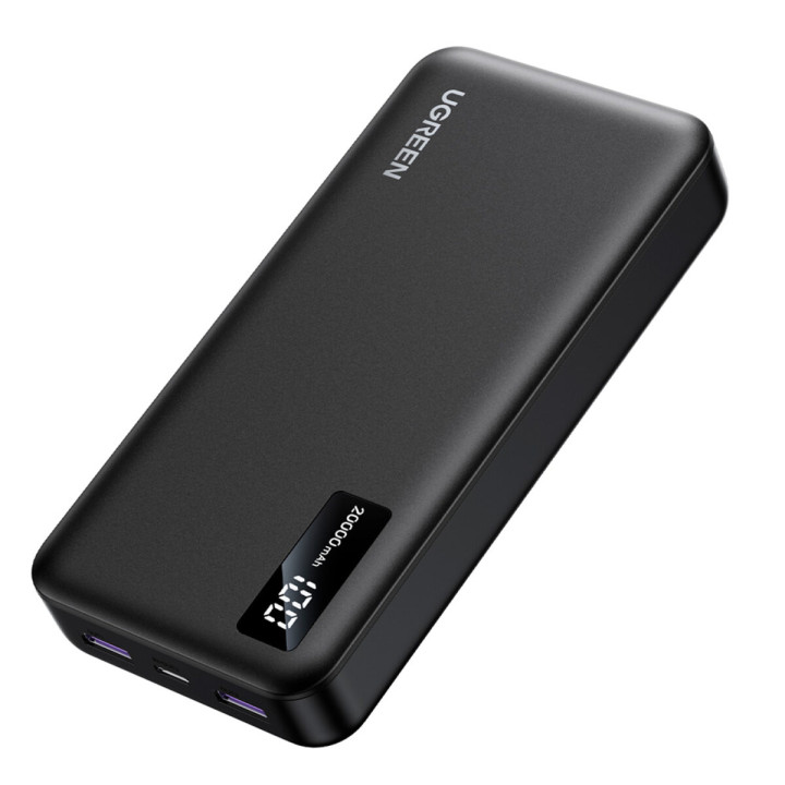 Зовнішній акумулятор Power Bank UGREEN PB312 PD 20W 20000mAh, Black