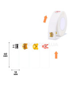 Етикетки NIIMBOT T12*40-160 ZOO для D11 / D110 / D101 / H1S