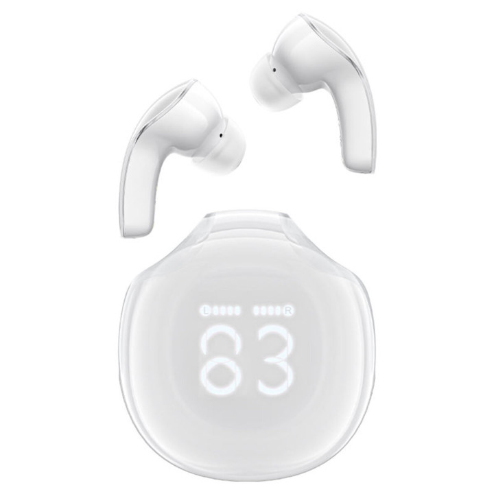 Беспроводные Bluetooth наушники ACEFAST T9 Crystal 480 mAh, White