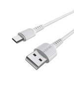 Data Кабель BOROFONE BX16 USB to Micro-USB 2A, 1m, White