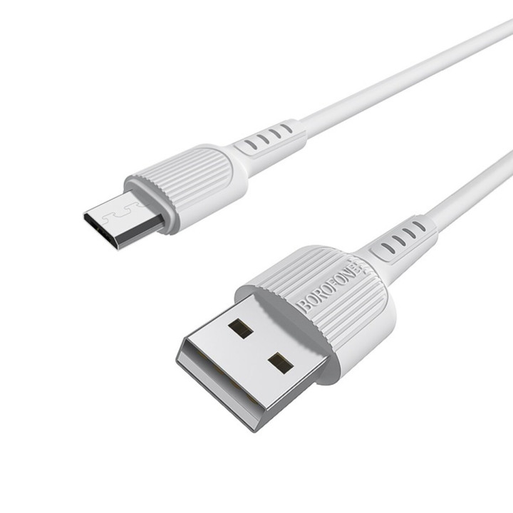 Data Кабель BOROFONE BX16 USB to Micro-USB 2A, 1m, White