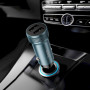 Автомобільний зарядний пристрій HOCO Z49 Level dual port 12W, Metal Gray