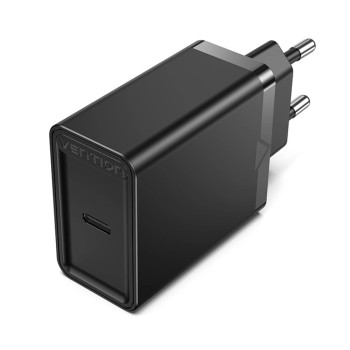 Мережевий зарядний пристрій Vention FADB0 PD20W / QC3.0 1.67 A, Black