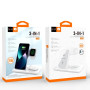 Беспроводное зарядное устройство WUW C250 3 in 1, White