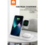 Беспроводное зарядное устройство WUW C250 3 in 1, White