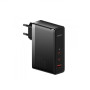 Мережевий зарядний пристрій Baseus CCGP100201 PD140W / QC5.0 Cable Type-C to Type-C 1m, Black