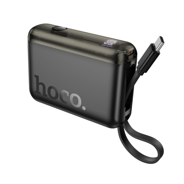Портативна батарея Power Bank HOCO J139 Hero 22.5W + PD20W cable Type-C 10000mAh, Black