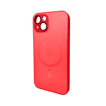 Чохол - накладка AG Glass Matt Frame MagSafe Logo для iPhone 15