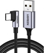 Дата кабель UGREEN US284 USB-C Male To USB-А Male 2.0 3A 0,5m, Black