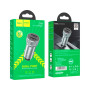 Автомобільний зарядний пристрій HOCO Z49 Level dual port 12W, Metal Gray