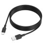 Data Кабель BOROFONE BX113 Lenny silicone USB to Type-C 2m, Black