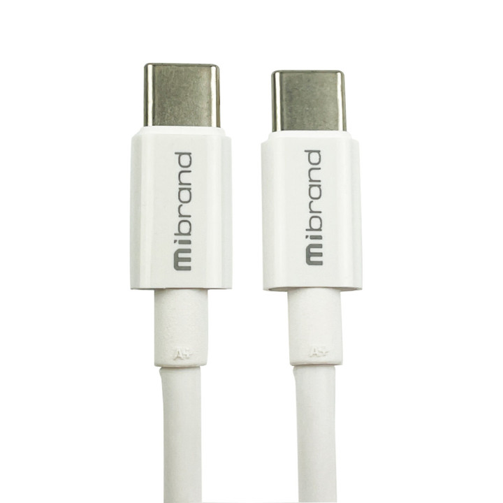 Кабель Mibrand MI-17 Flexible Charging Line Type-C to Type-C 5A 1m, White