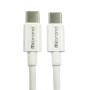 Кабель Mibrand MI-17 Flexible Charging Line Type-C to Type-C 5A 1m, White