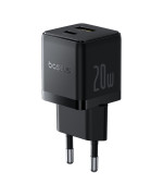 Мережевий зарядний пристрій Baseus Palm Fast Charger з кабелем USB-C to USB-C 1m, Black