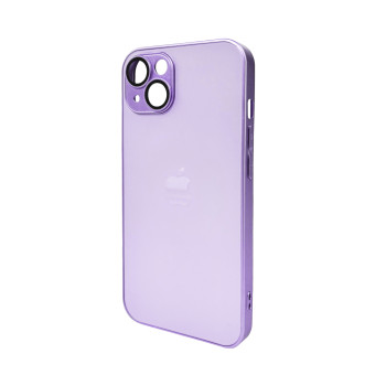 Чохол AG Glass Matt Frame Color для iPhone 14, Light Purple
