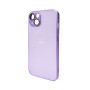 Чехол AG Glass Matt Frame Color для iPhone 14, Light Purple