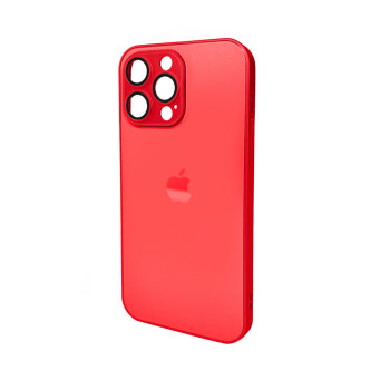 Чохол AG Glass Matt Frame Color для iPhone 15 Pro Max, Red