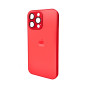 Чехол AG Glass Matt Frame Color для iPhone 15 Pro Max, Red