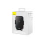 Автотримач для смартфона Baseus Halo Electric Wireless Charging 15W, Black