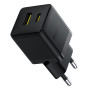 Мережевий зарядний пристрій Baseus Palm Fast Charger з кабелем USB-C to USB-C 1m, Black