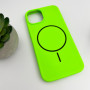 Чохол Cosmic Silicone Case Magnetic для iPhone 15, Shiny Green