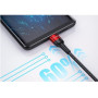 USB Data Кабель ESSAGER USB to Type-C 5A 0.3m, Red