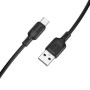 Data Кабель BOROFONE BX113 Lenny silicone USB to Type-C 2m, Black