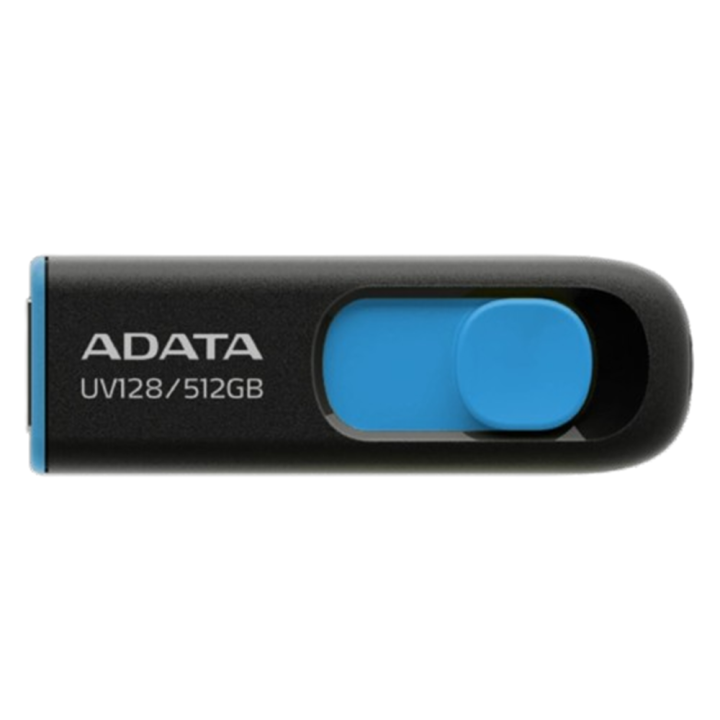 USB флешка Flash Drive A-DATA UV 128 USB 3.2 512Gb, Black / Blue