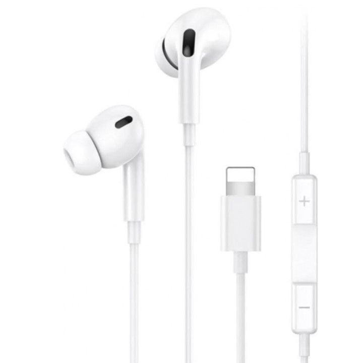 Наушники Usams US-SJ621 EP-41 MAX Lightning In-Ear Earphone 1.2m, White