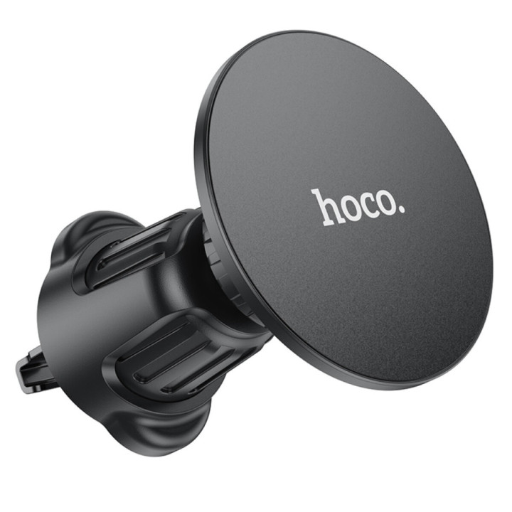 Магнітний тримач для мобільного HOCO H12 Fine jade ring magnetic car holder(air outlet), Black