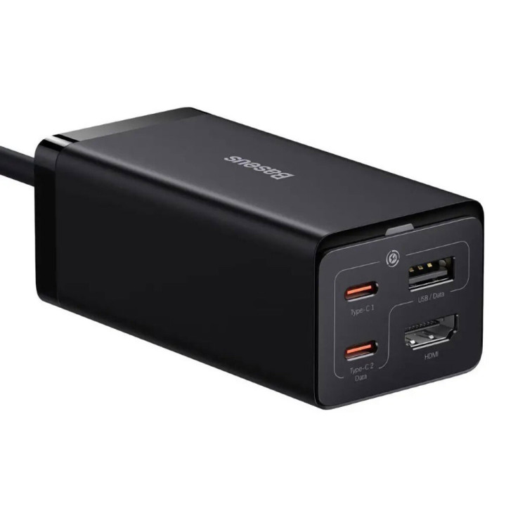 Сетевое зарядное устройство Baseus CCGP110201 PD67W / QC3.0 4A cable 1.5m, Black