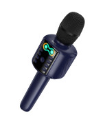 Портативная колонка – микрофон HOCO L24 Shine karaoke 5W 1200 mAh, Blue