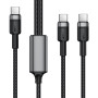 Data - кабель ACEFAST C22-02 USB-C to 2 USB-C 100W, Black