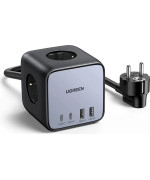 Сетевое зарядное устройство UGREEN CD268 65W DigiNest Cube (2C 2A), Black