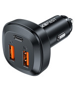 Автомобильное зарядное устройство для ACEFAST B9 USB/Type-C 66W, Black