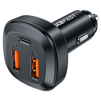 Автомобільний зарядний пристрій ACEFAST B9 USB / Type-C 66W, Black