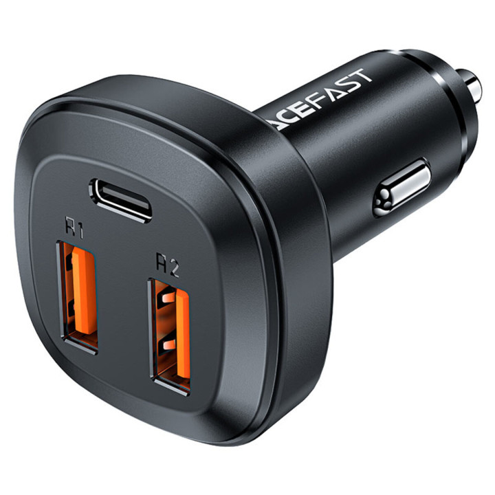 Автомобільний зарядний пристрій ACEFAST B9 USB / Type-C 66W, Black