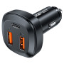 Автомобільний зарядний пристрій ACEFAST B9 USB / Type-C 66W, Black