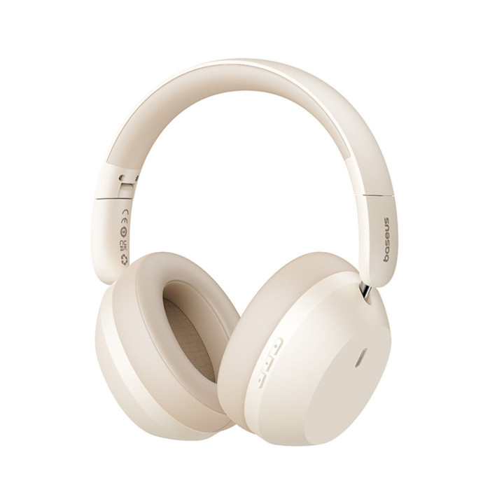 Бездротові Bluetooth навушники Baseus Bass 35 Max, White