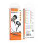 Дротові навушники HOCO M108 3.5 мм (mini-Jack) 1.2м, Metal Gray