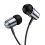 Дротові навушники HOCO M108 3.5 мм (mini-Jack) 1.2м, Metal Gray