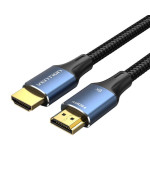 Видео Кабель Vention ALGLH Cotton Braided HDMI-HDMI HD v2.1 8K 2m, Blue