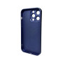 Чохол AG Glass Matt Frame Color для iPhone 15 Pro Max, Navy Blue